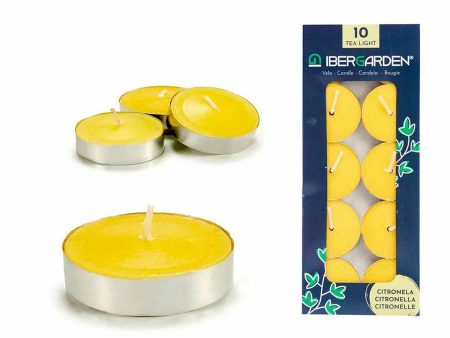 Candle Set Citronela Yellow (24 Units) Fashion