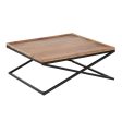 Centre Table Natural Iron Mango wood 85 x 85 x 39 cm For Cheap