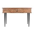 Console DKD Home Decor Natural Black Metal Mango wood on Sale