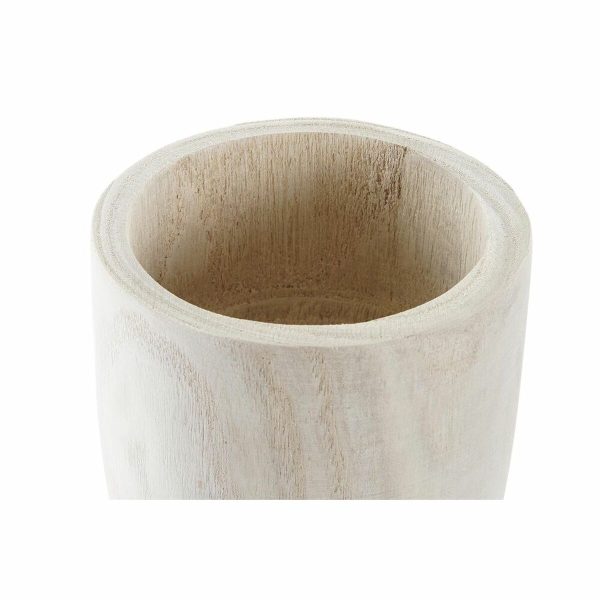 Vase DKD Home Decor Brown Natural 12 x 12 x 25 cm on Sale