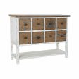 Console DKD Home Decor White Black Fir 104 x 35 x 80,5 cm Hot on Sale