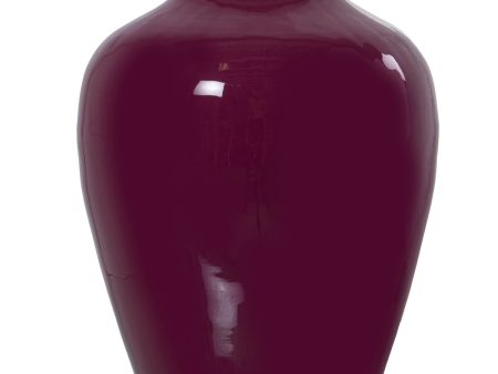 Vase Alexandra House Living Dark pink Metal 21 x 21 x 27 cm For Discount