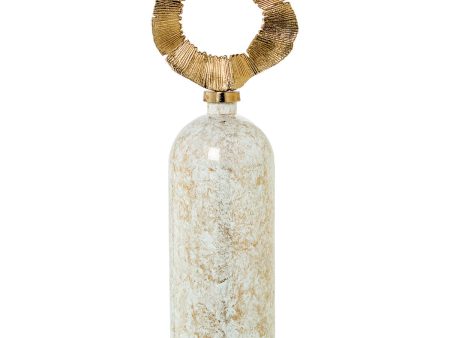 Vase Alexandra House Living Golden Crystal 18 x 75 cm Supply