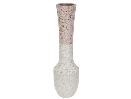 Vase Romimex White Pink Ceramic 19 x 68 x 19 cm Discount