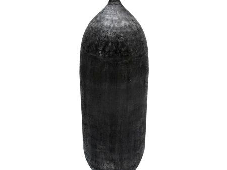 Vase Black 33 x 33 x 120 cm Aluminium Online now