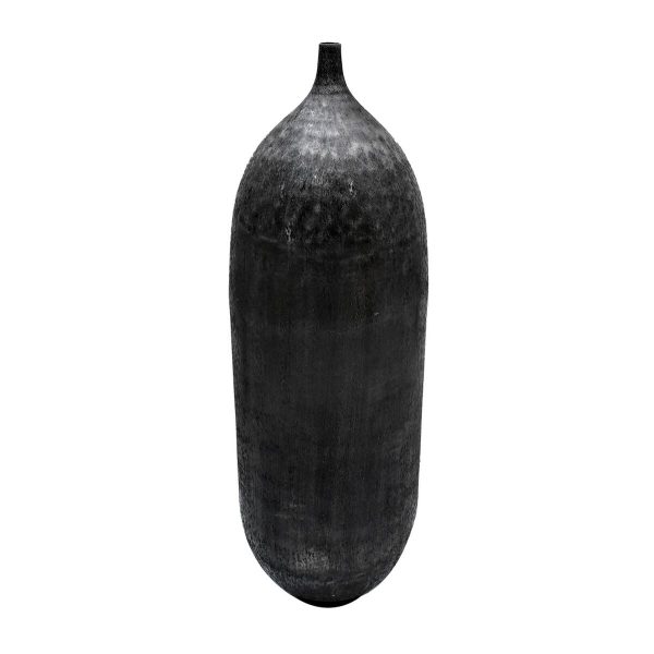 Vase Black 33 x 33 x 120 cm Aluminium Online now