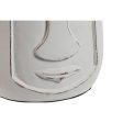 Vase Home ESPRIT White Mango wood Modern Face 15 x 15 x 30 cm Online Hot Sale