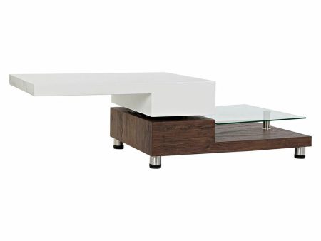 Centre Table DKD Home Decor 80 x 60 x 38 cm Crystal Aluminium MDF Wood Online