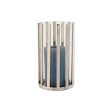 Candleholder Home ESPRIT Silver Crystal Steel 12 x 12 x 20 cm For Discount