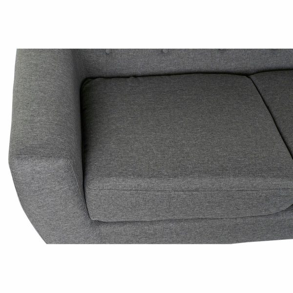 2-Seater Sofa DKD Home Decor 8424001799428 Grey Multicolour Natural Wood Rubber wood Scandi 146 x 72 x 82 cm Cheap