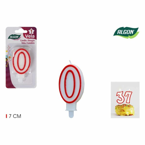 Candle Set Algon Red (36 Units) For Discount