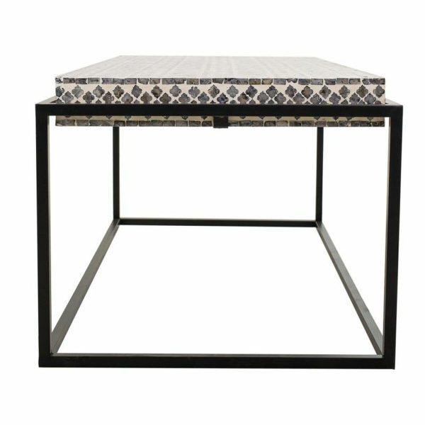 Centre Table Alexandra House Living Grey Metal MDF Wood 60 x 49 x 124 cm on Sale