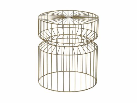 Console DKD Home Decor Golden Metal 40,5 x 40,5 x 46 cm Cheap