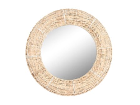 Wall mirror Home ESPRIT Natural Tropical 90 x 8 x 90 cm 88 x 8 x 88 cm For Discount