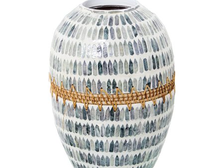 Vase Alexandra House Living Mother of pearl 25 x 25 x 32 cm on Sale