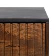 Console ABNER Brown Black Metal Iron Mango wood 110 x 40 x 76 cm Online Sale