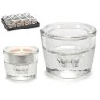 Candleholder Transparent Glass 6 x 4,3 x 6 cm (12 Units) Fashion