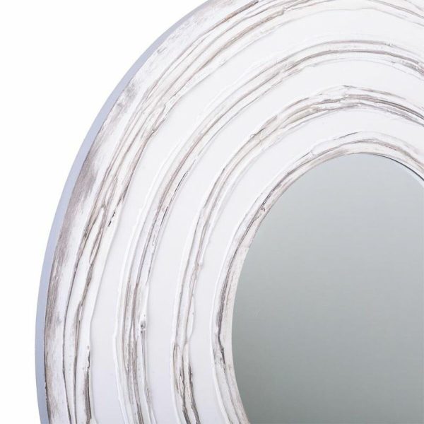 Wall mirror Alexandra House Living White 2 x 40 x 80 cm Circle For Sale