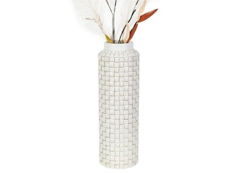 Vase Romimex Beige Resin 14 x 42 x 14 cm Sale