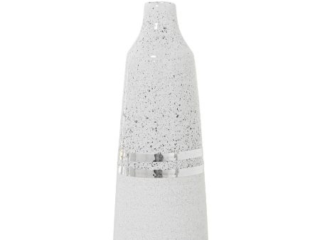 Vase Alexandra House Living White Silver Ceramic 11 x 32 cm Online