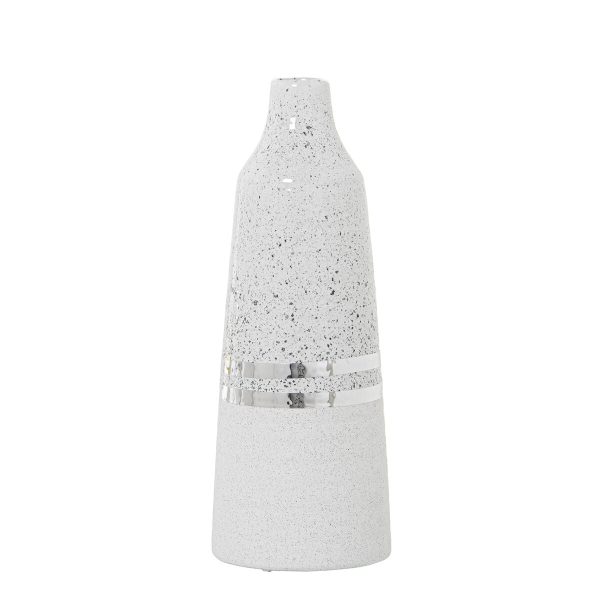 Vase Alexandra House Living White Silver Ceramic 11 x 32 cm Online