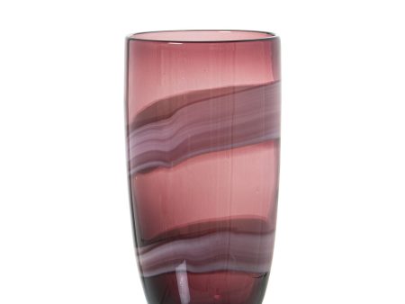 Vase Alexandra House Living Red Crystal 15 x 15 x 27 cm on Sale