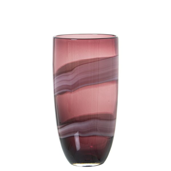 Vase Alexandra House Living Red Crystal 15 x 15 x 27 cm on Sale