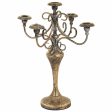 Candle Holder Alexandra House Living Gold Iron 29 x 47 x 29 cm Cheap