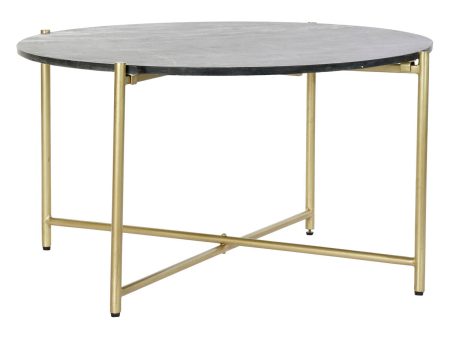 Centre Table DKD Home Decor 81 x 81 x 44 cm Marble Iron Online now