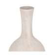 Vase Cream Ceramic Sand 19 x 19 x 35 cm Online