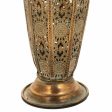 Vase Alexandra House Living Gold Iron 11 x 34 x 11 cm Online Hot Sale