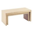 Centre Table 110 x 55 x 50 cm Wood 2 Units Discount