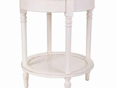 Corner table Alexandra House Living White 50 x 60 x 50 cm Online Sale